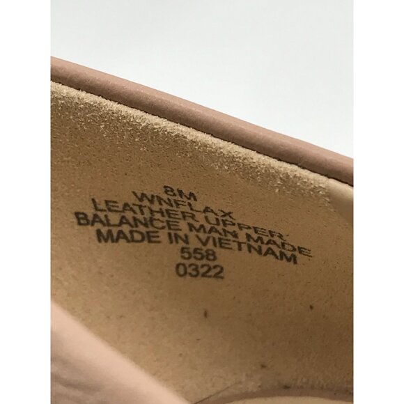 Nine West Flax Stiletto Pointy Toe Dress 3.5" Heel Pumps Leather Nude Beige 8M - Picture 7 of 7